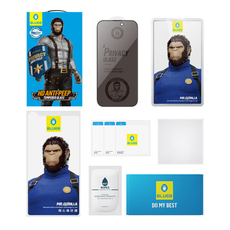 Приватное защитное стекло Blueo для Apple iPhone 15 Plus/14 Pro Max (анти-шпион) Приватное защитное стекло Blueo для Apple iPhone 15 Plus/14 Pro Max (анти-шпион)