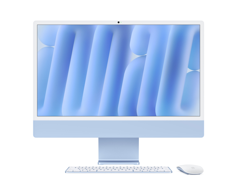 Фото Apple iMac 24" Retina 4,5K, M4 10C / 10C, 16 ГБ, 1 ТБ, Cиний Фото Apple iMac 24" Retina 4,5K, M4 10C / 10C, 16 ГБ, 1 ТБ, Cиний