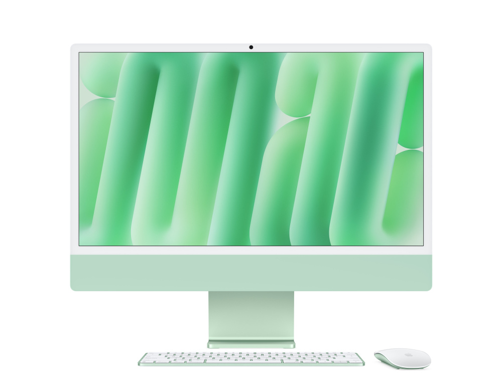 Фото Apple iMac 24" Retina 4,5K, M4 10C / 10C, 16 ГБ, 512 ГБ, Зелёный На фото изображено Apple iMac 24" Retina 4,5K, M4 10C / 10C, 16 ГБ, 512 ГБ, Зелёный