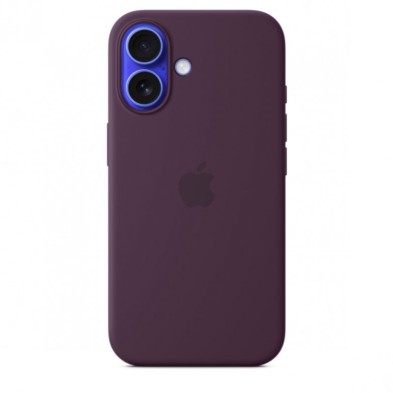 Фото Чехол Apple для iPhone 16 Silicone with MagSafe, сливовый Фото Чехол Apple для iPhone 16 Silicone with MagSafe, сливовый