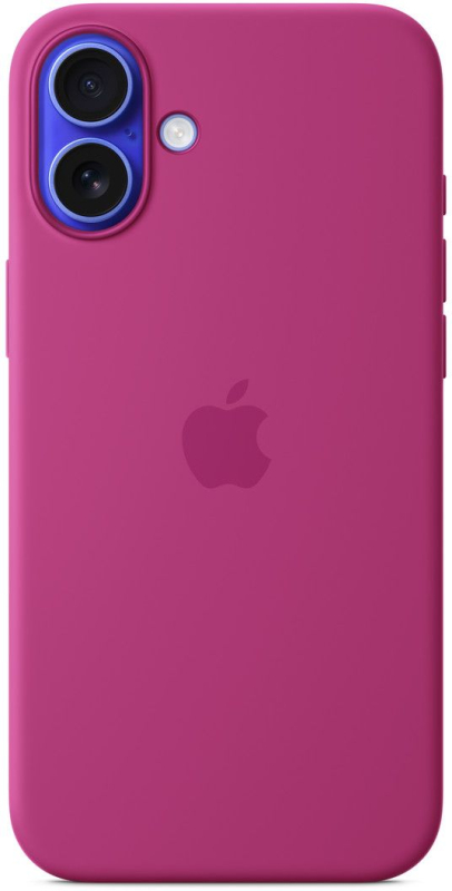 Фото Чехол Apple для iPhone 16 Plus Silicone MagSafe, фуксия Фото Чехол Apple для iPhone 16 Plus Silicone MagSafe, фуксия