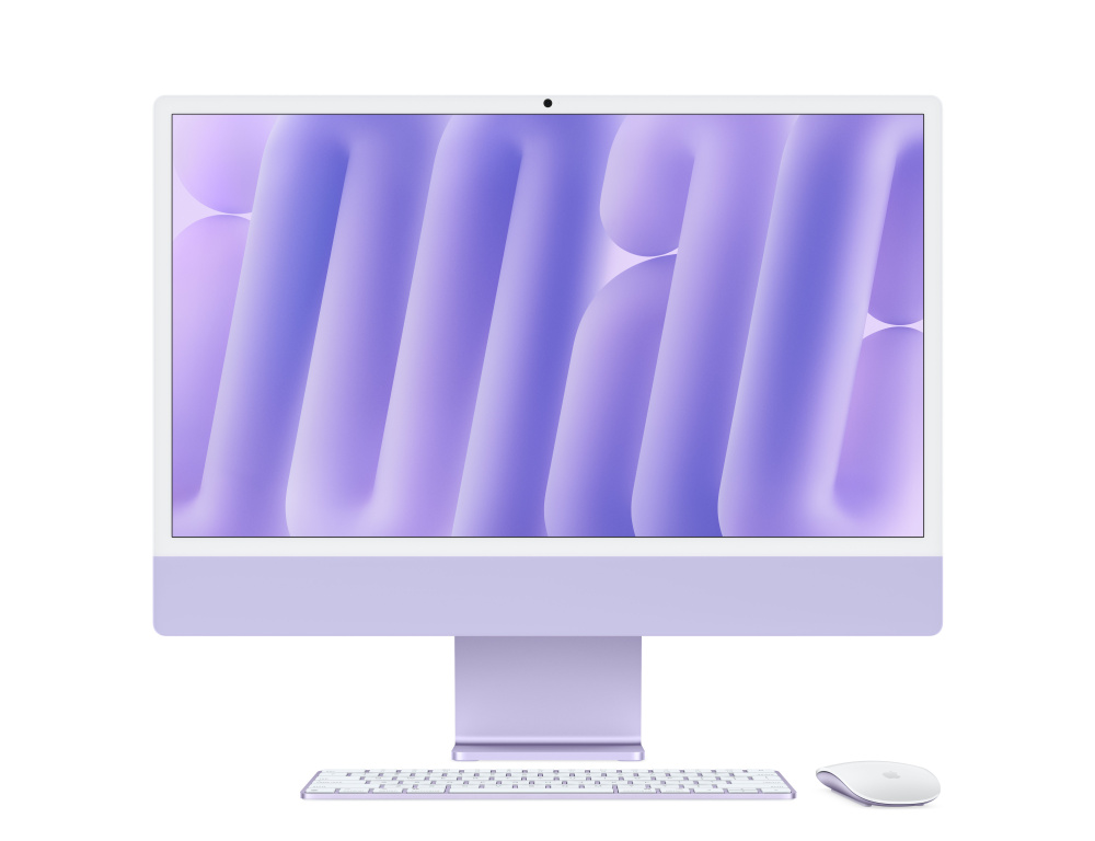 Фото Apple iMac 24" Retina 4,5K, M4 10C / 10C, 16 ГБ, 512 ГБ, Фиолетовый Фото Apple iMac 24" Retina 4,5K, M4 10C / 10C, 16 ГБ, 512 ГБ, Фиолетовый